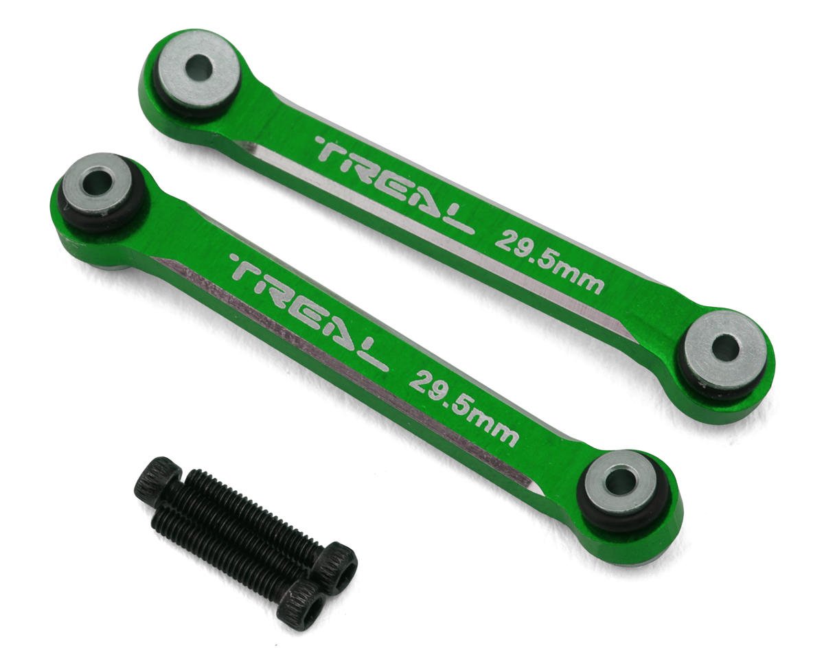 Treal Hobby Axial SCX24 Aluminum 4-Link Conversion (Green) (2) (29.5mm) (Deadbolt/Betty)