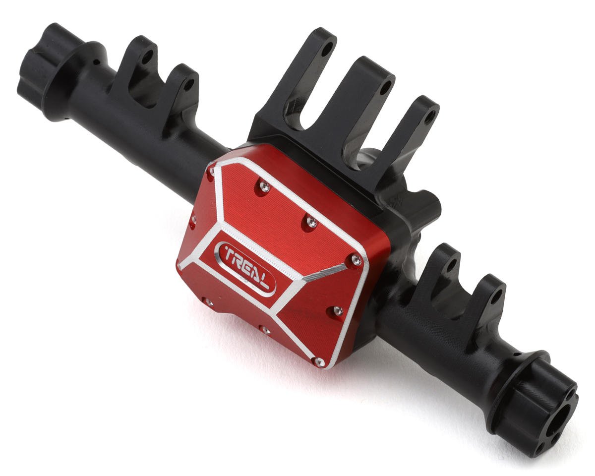 Treal Hobby CNC-Machined Aluminum Rear Axle for Traxxas TRX-6 (Black)