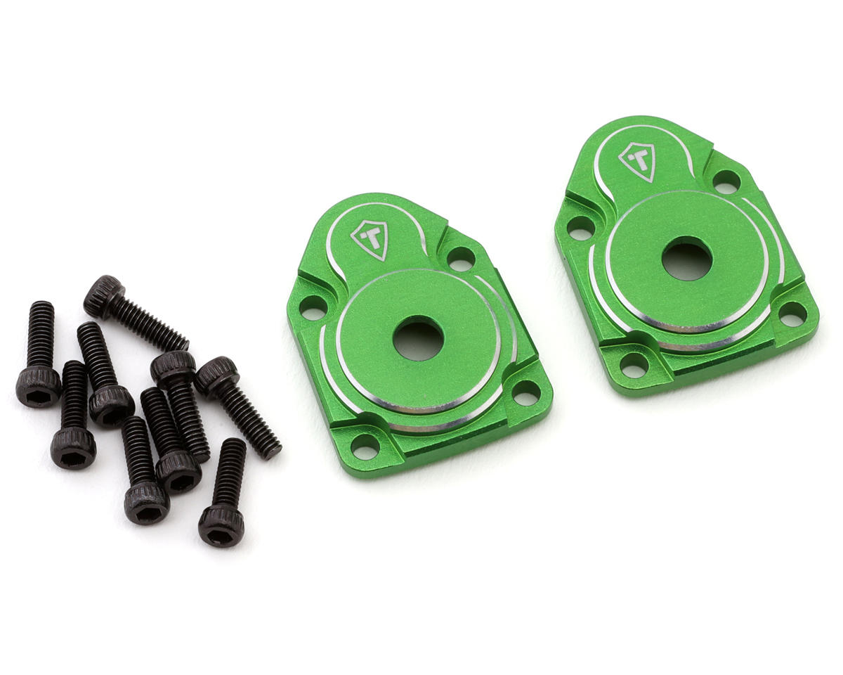 Treal Hobby Axial UTB18 Aluminum Portal Covers (Green) (2)