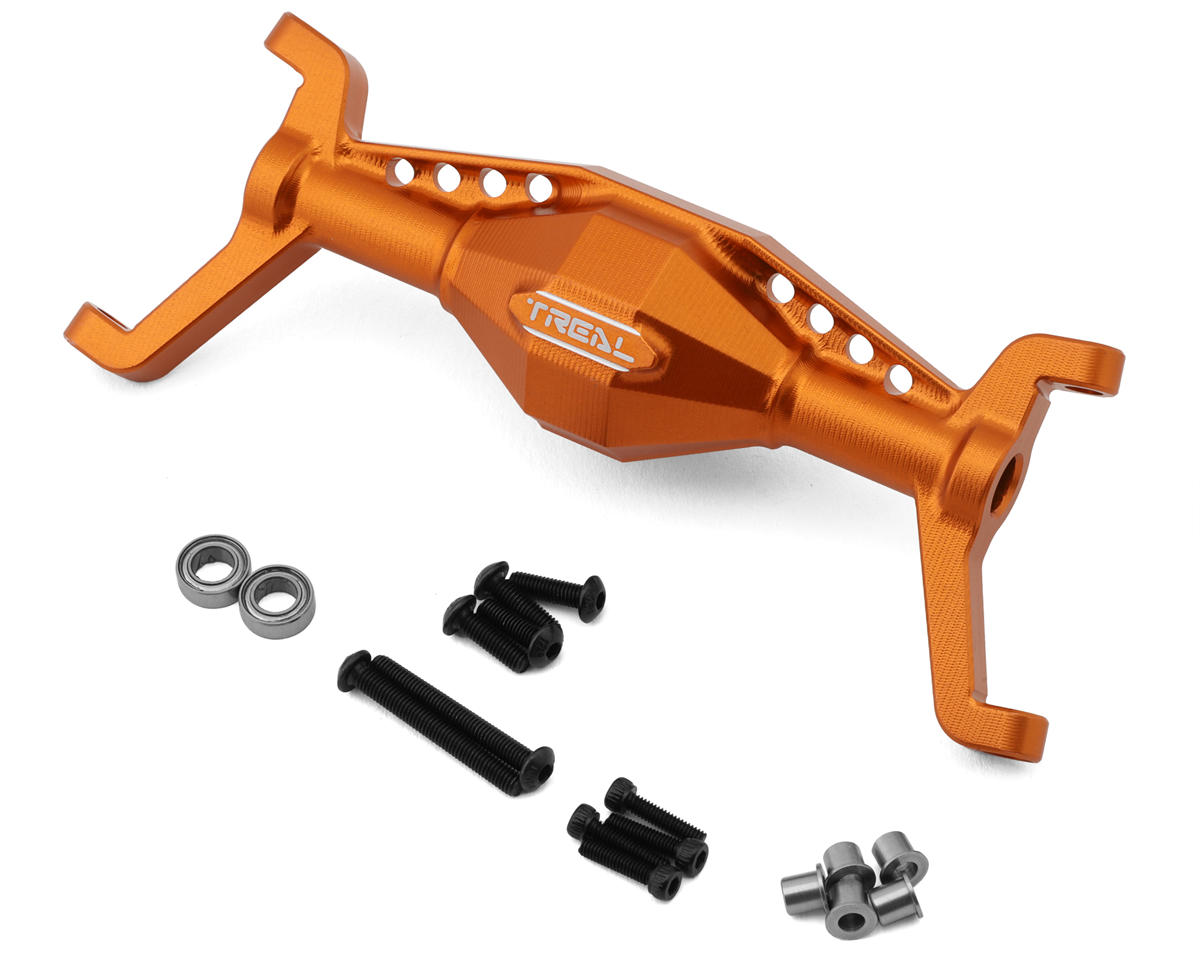 Treal Hobby Axial UTB18 Aluminum Front Axle Housing (Orange)