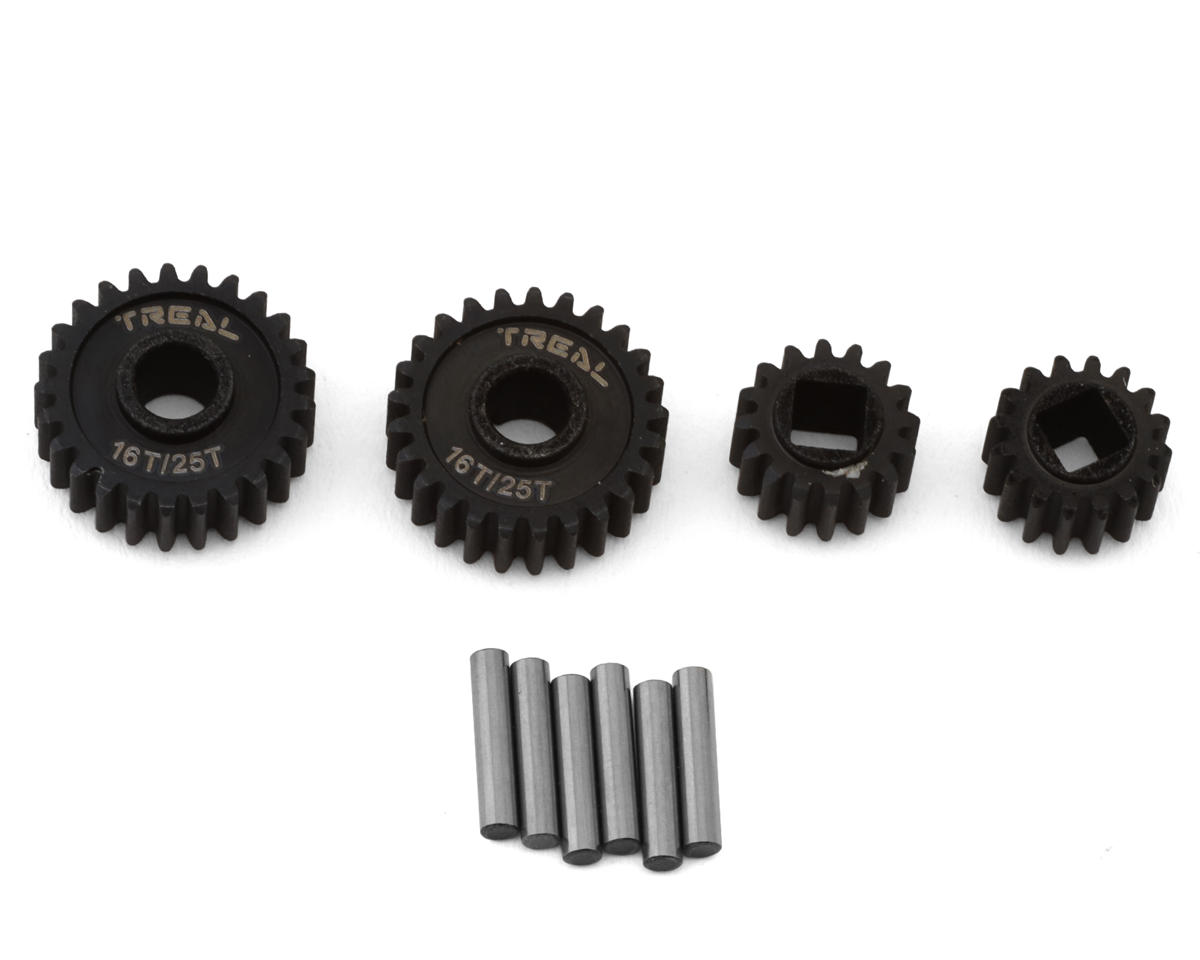 Treal Hobby Axial UTB18 Hardened Steel Overdrive Portal Gears (16T/25T) (10% Overdrive)