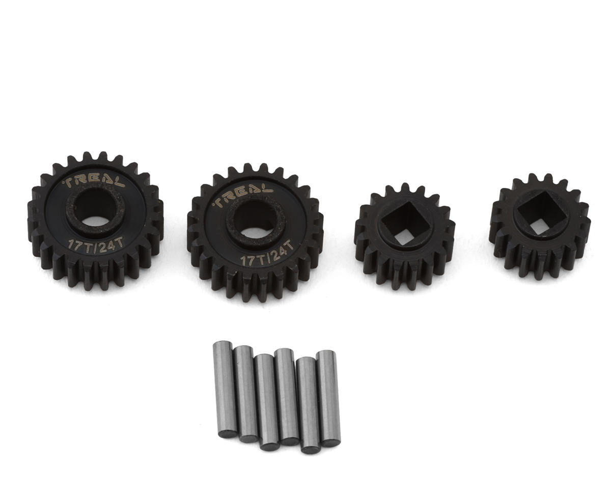 Treal Hobby Axial UTB18 Hardened Steel Overdrive Portal Gears (17T/24T) (21% Overdrive)