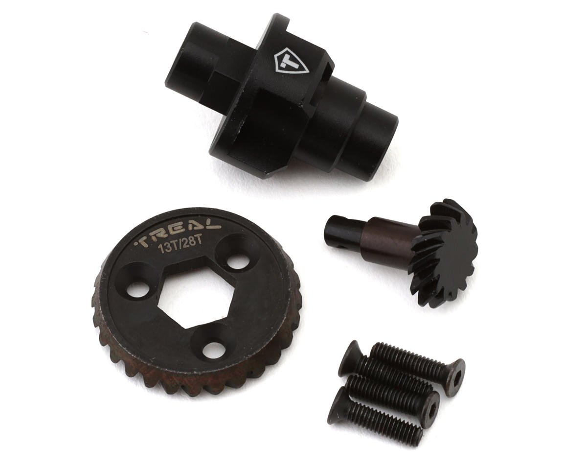 Treal Hobby Axial UTB18 Heavy Duty Steel Axle Overdrive Set w/Spool (13T/28T) (17% Overdrive)