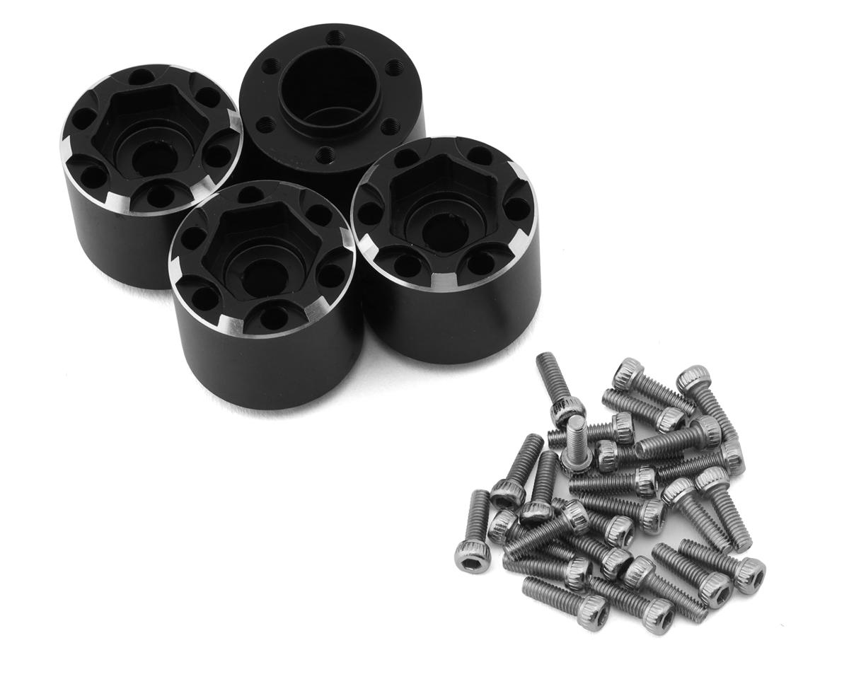 Treal Hobby 1.9" Beadlock Wheel Hub Extension Spacers (Black) (4) (18mm)