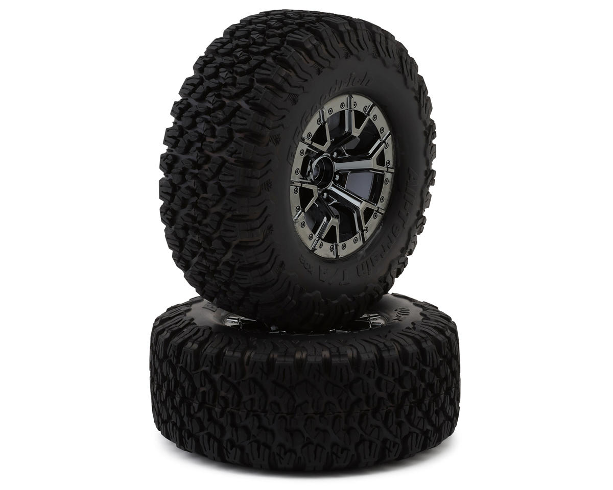 Traxxas Ford Raptor R BFGoodrich All-Terrain T/A KO2 Pre-Mounted Rear Tires (Black Chrome) (2) w/12mm Hex