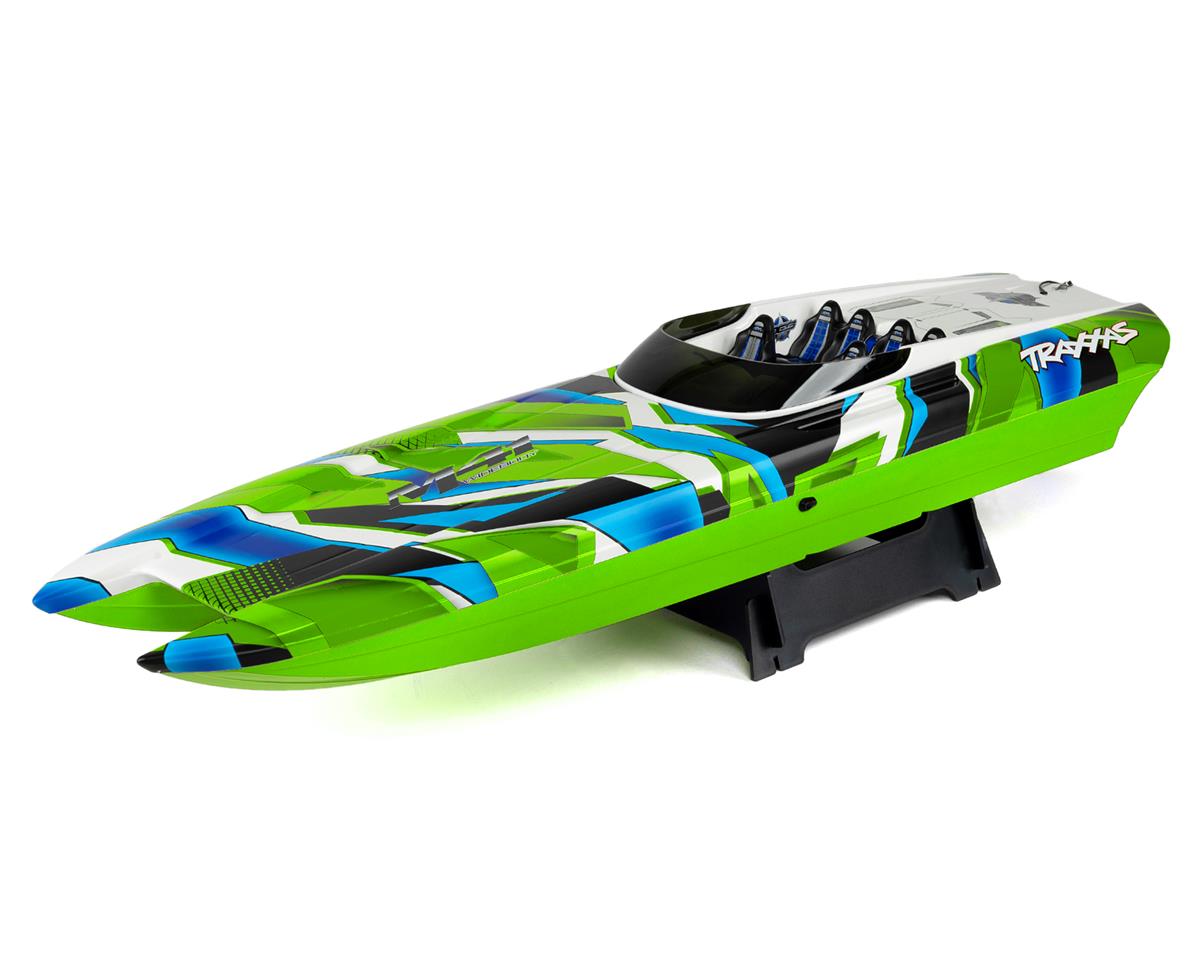 Traxxas DCB M41 Widebody 40" Catamaran High Performance 6S Race Boat (Green) w/TQi 2.4Ghz Radio & TSM