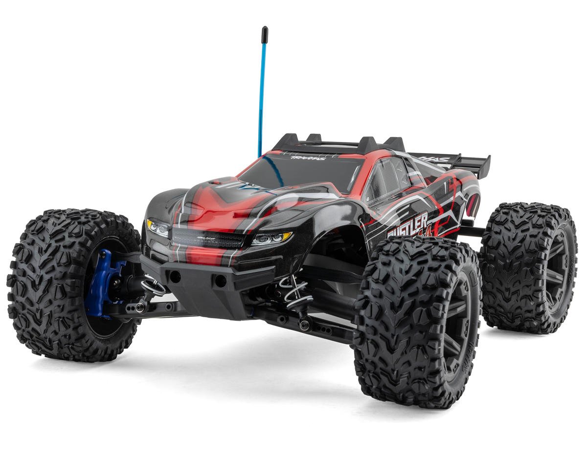 Traxxas Rustler 1/10 4X4 Brushless RTR Stadium Truck (Red) w/BL-2S ESC, TQ 2.4GHz Radio