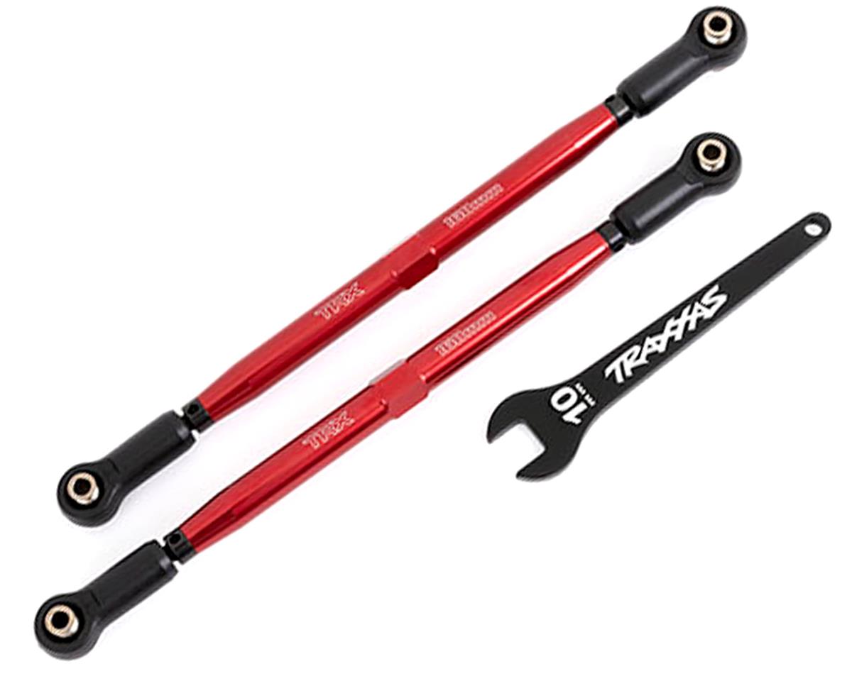 Traxxas X-Maxx WideMaxx Aluminum Front Toe Links (Red) (2)