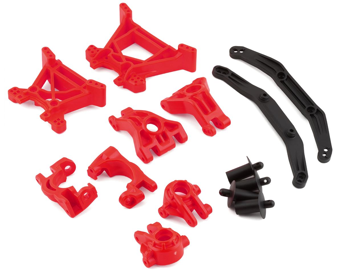 Traxxas Hoss/Rustler/Slash 4x4 Extreme Heavy Duty Suspension Upgrade Kit (Red)