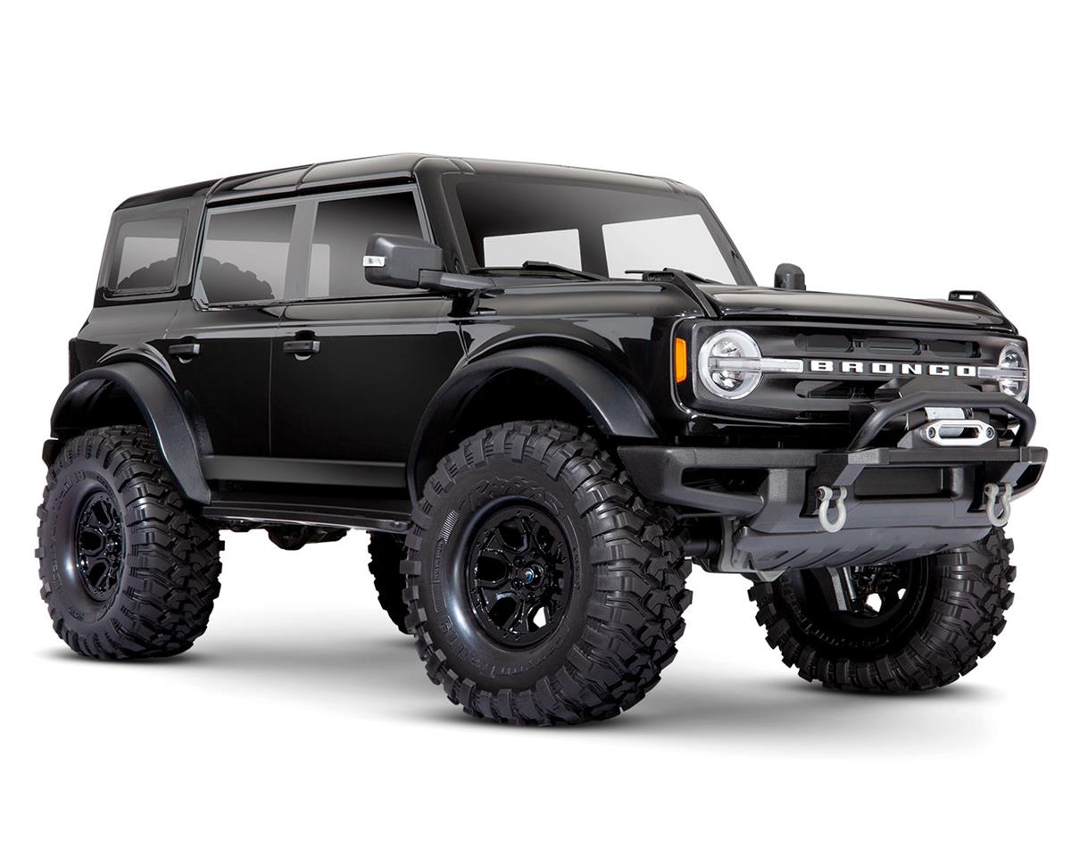 Traxxas TRX-4 1/10 Trail Crawler Truck w/2021 Ford Bronco Body (Shadow Black) & TQi 2.4GHz Radio