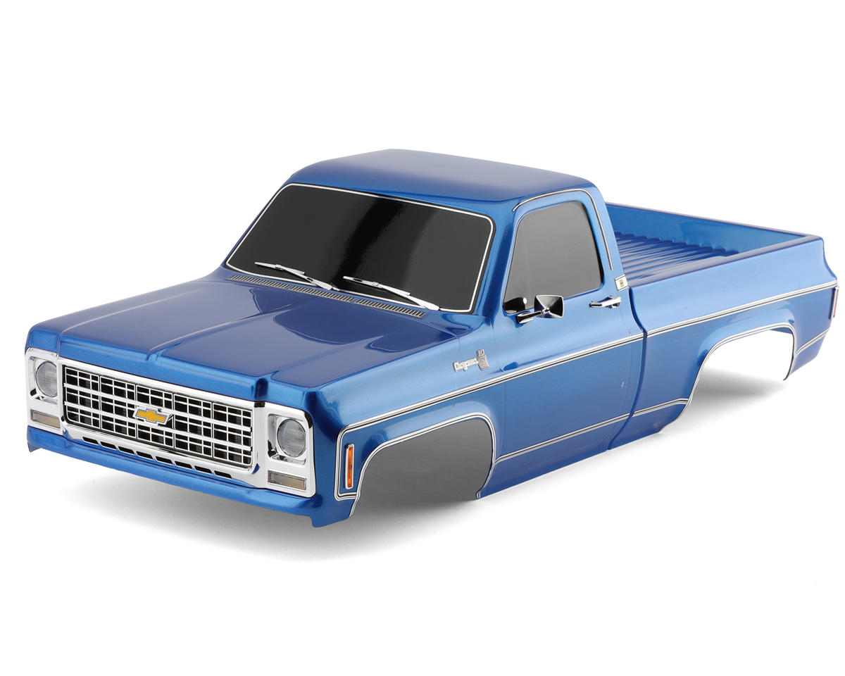 Traxxas TRX-4 '79 Chevrolet K10 Pick Up Pre-Painted Body Set (Blue) w/Clipless Mounts & Chrome Bumpers