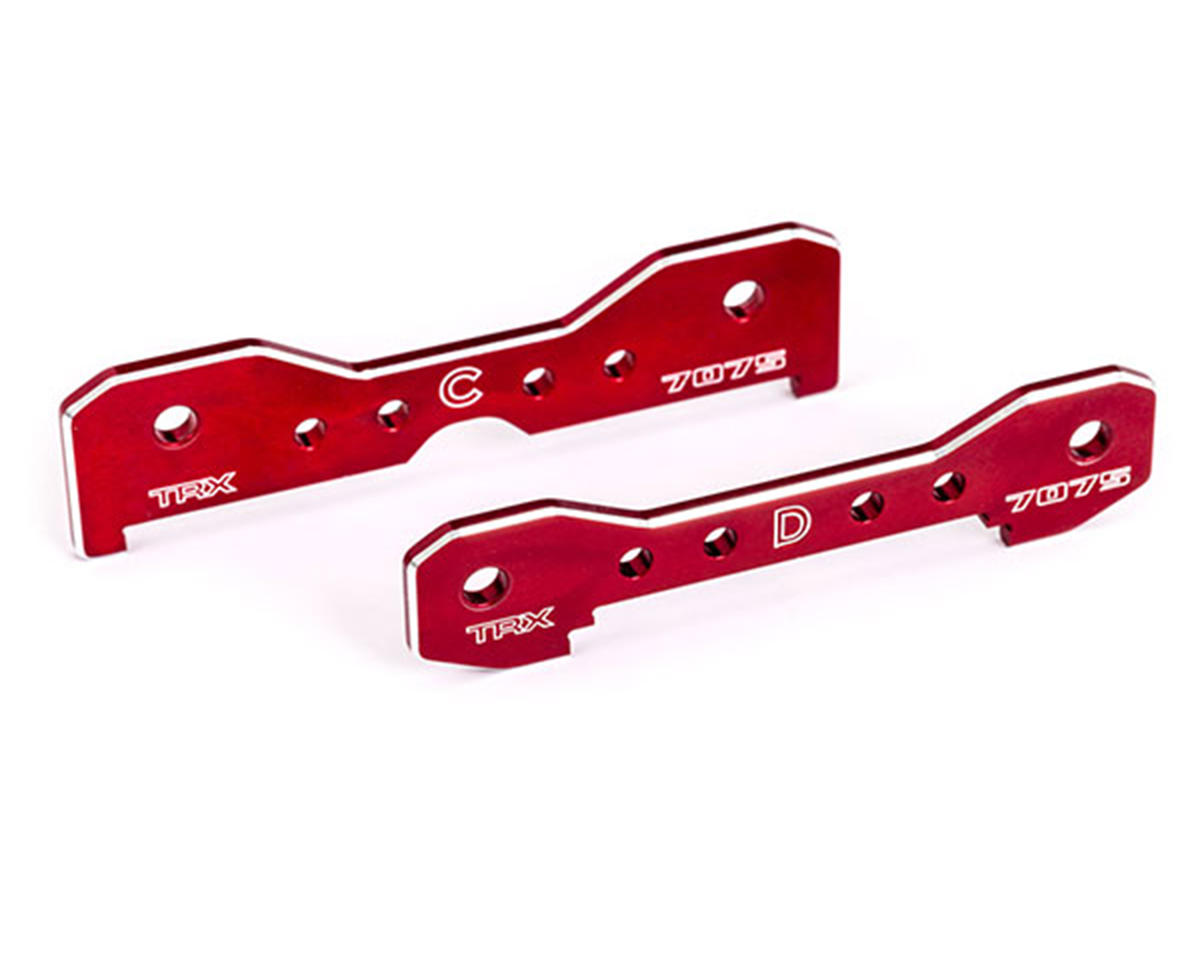 Traxxas Sledge® Aluminum Rear Tie Bars (Red) (2)