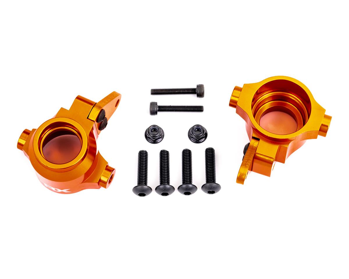 Traxxas Sledge Aluminum Steering Blocks Left & Right (Orange) (2)