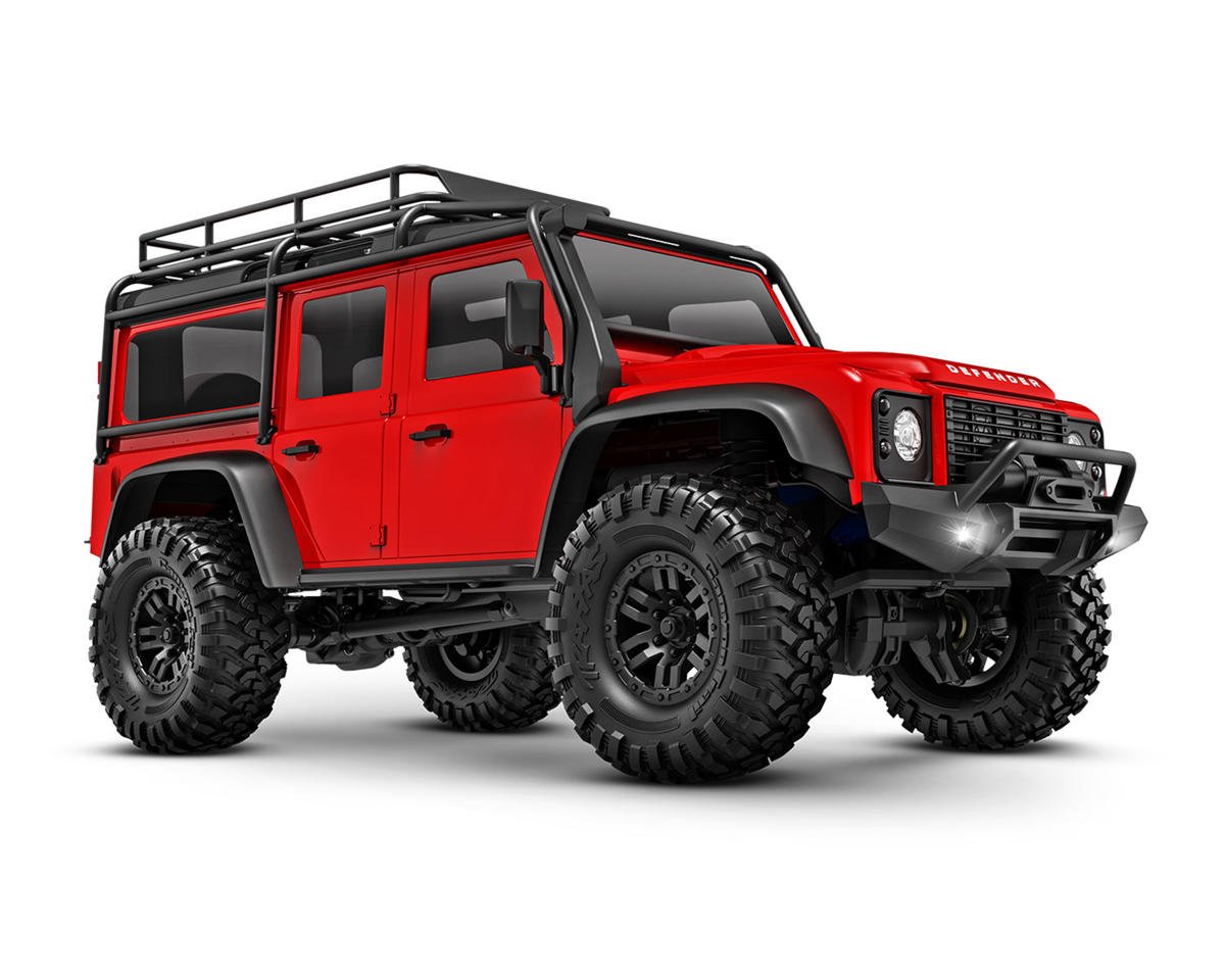 Traxxas TRX-4M® 1/18 RTR Electric Rock Crawler w/Land Rover Defender Body (Red) w/TQ™ 2.4GHz Radio