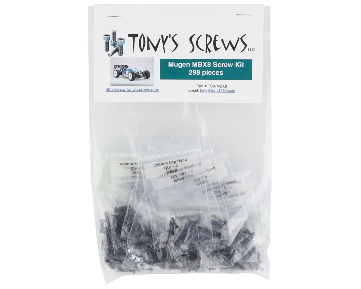 Tonys Screws Mugen MBX8 Screw Kit