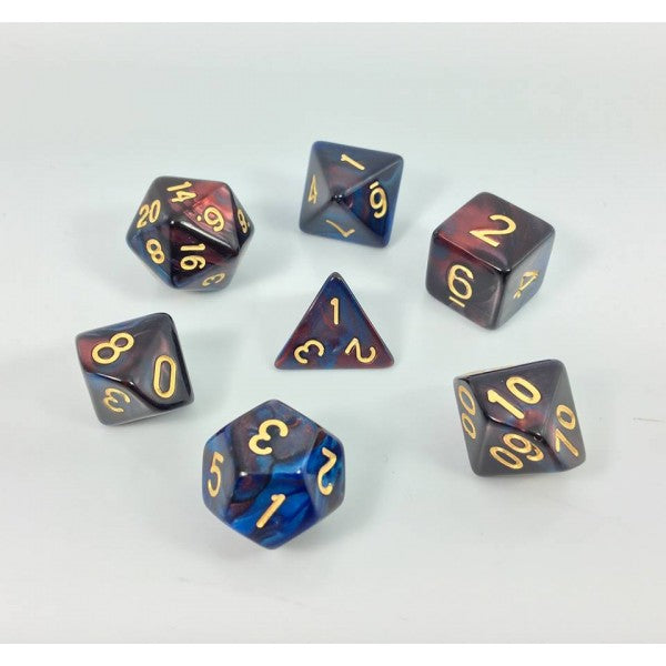 HDB-22: Blend - Dark Red/Blue Poly Set (7)