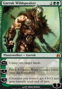 Garruk Wildspeaker (CMD-M) Light Play