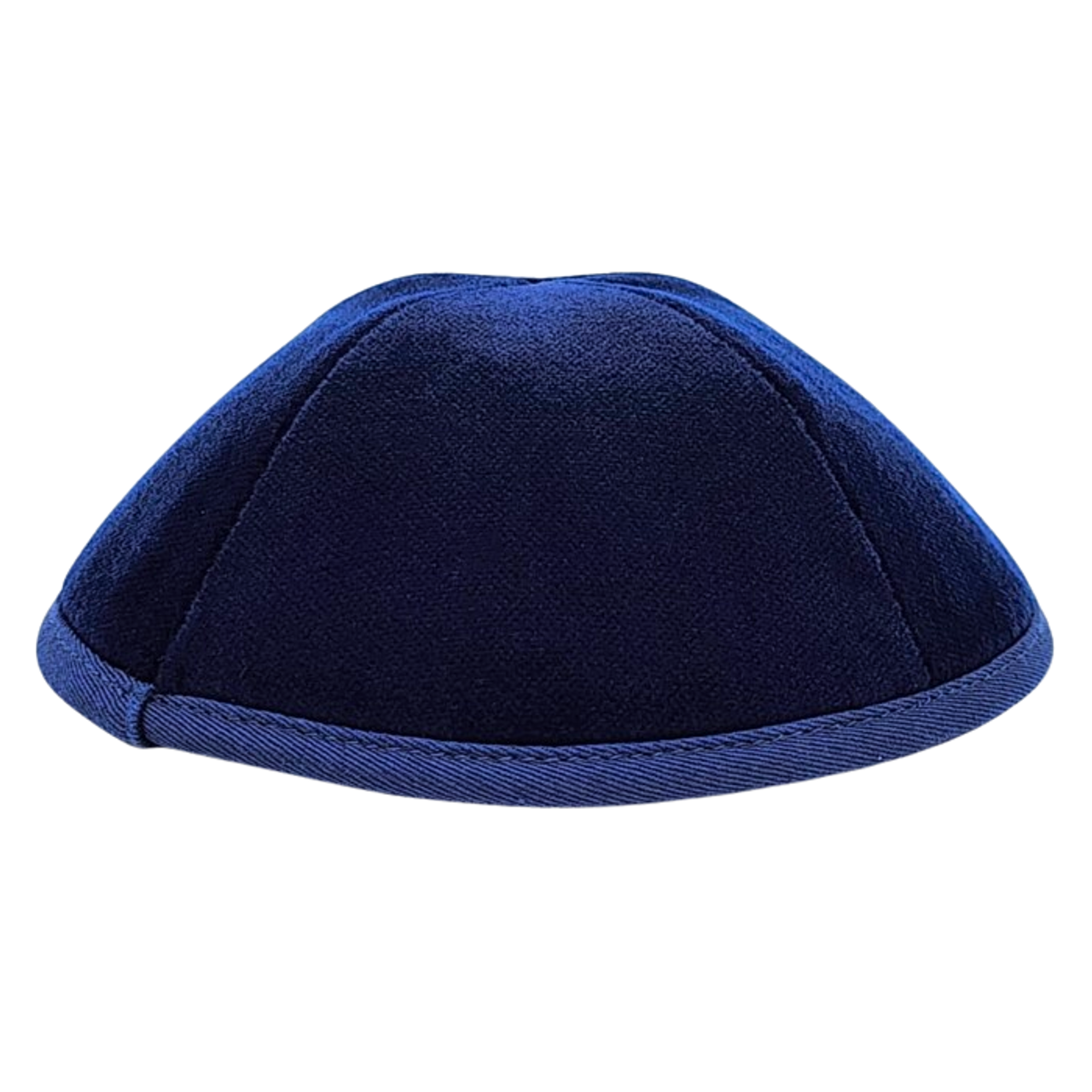 4 Part Classic Velvet Yarmulka (Kippah) - Navy Blue