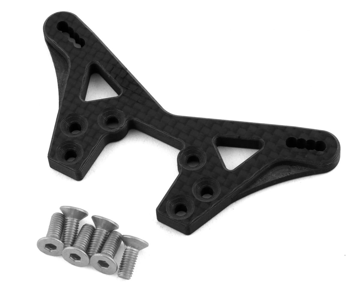 Vision Racing TLR 22 5.0 Carbon Fiber Rear Shock Tower (+2mm)