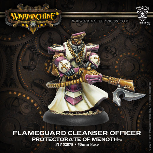 Warmachine: Protectorate - Flameguard Cleanser Officer, Unit Attachmen