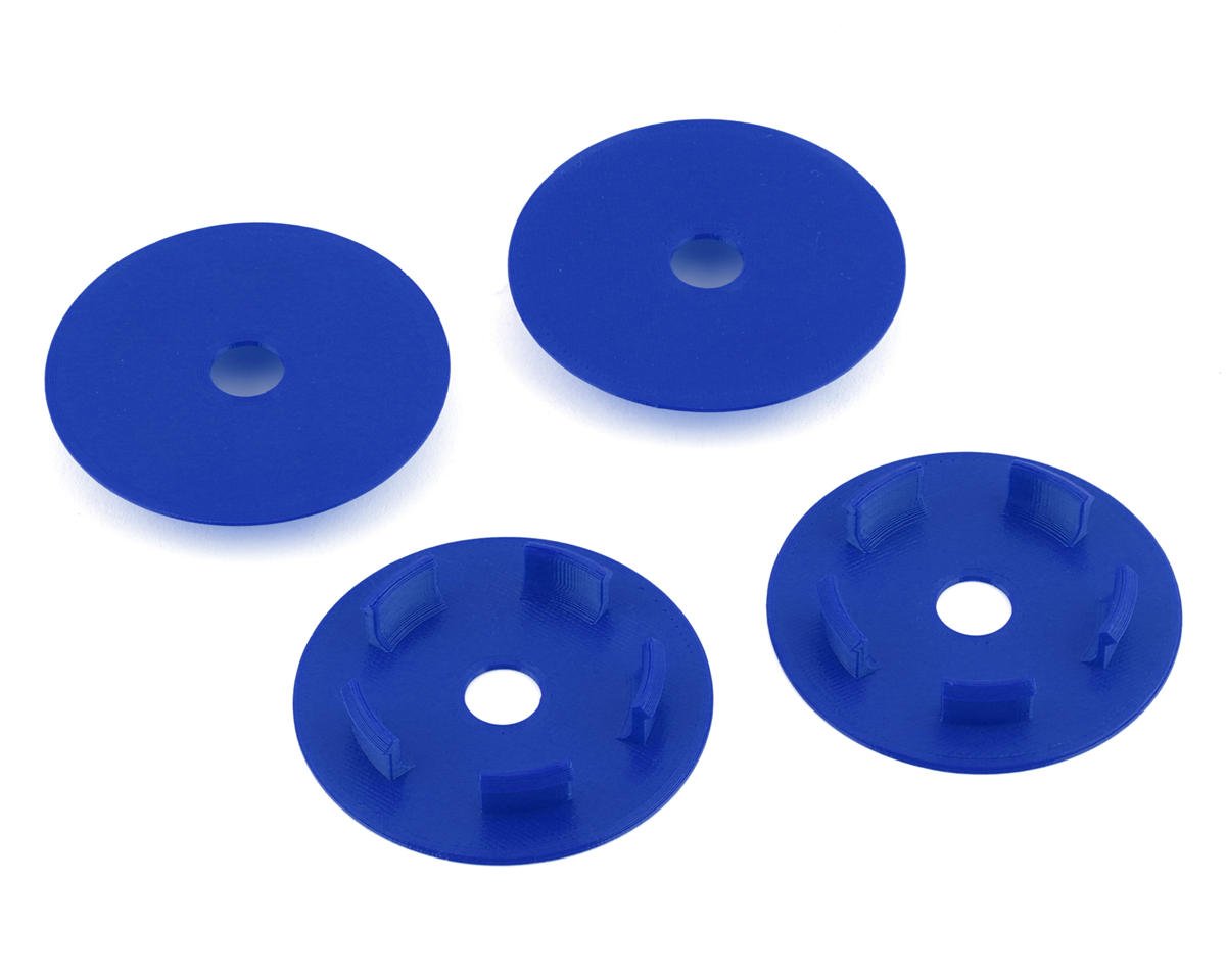 Webster Mods Solid Spoked Wheel Mud Plugs for Traxxas Slash (Blue) (4)