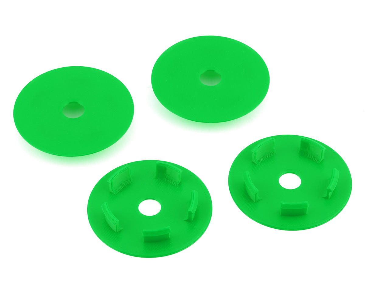 Webster Mods Solid Spoked Wheel Mud Plugs for Traxxas Slash (Green) (4)