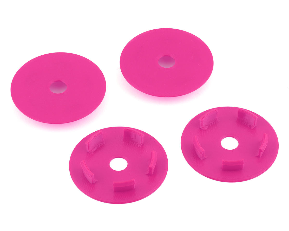 Webster Mods Solid Spoked Wheel Mud Plugs for Traxxas Slash (Pink) (4)