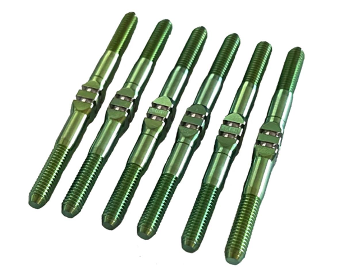 Whitz Racing Products HyperMax TLR 22X-4 3.5mm Titanium Turnbuckle Kit (Green)