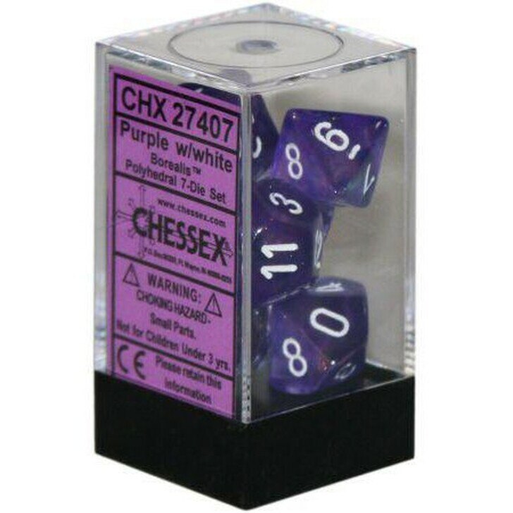 CHX27407: Borealis - Poly Set Purple w/white (7) (OOP)
