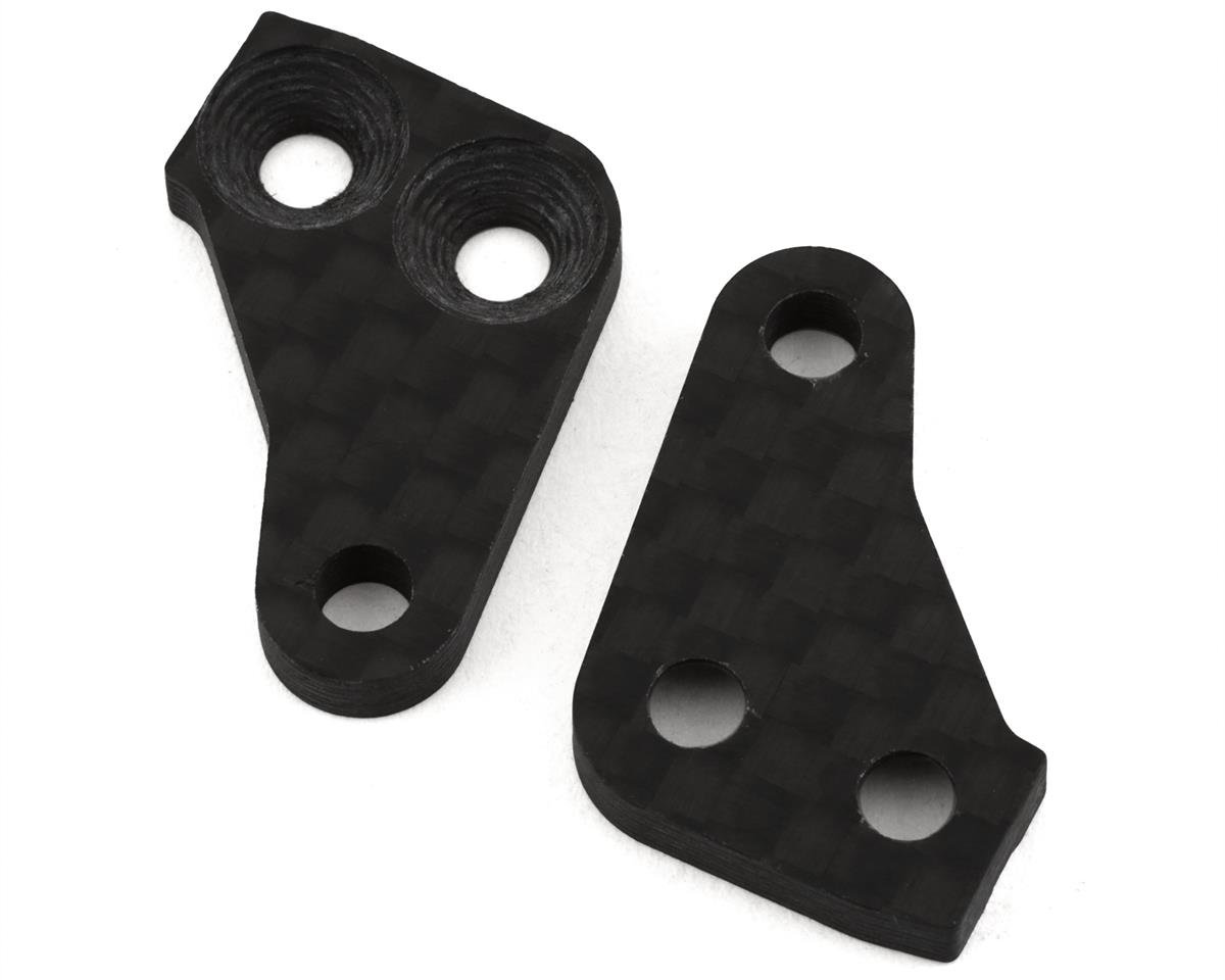 XRAY XB4/XT4 Graphite Steering Block Extension (2) (0-Slot)