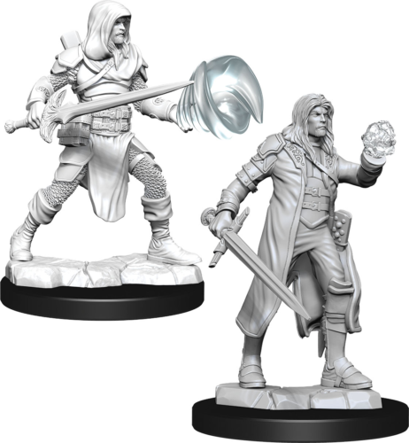 D&D: Nolzur's Marvelous Miniatures - Fighter & Wizard Male (90150)