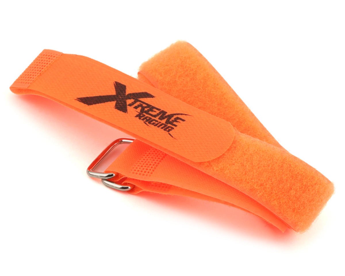 Xtreme Racing 1x15" Orange Battery Straps (2)