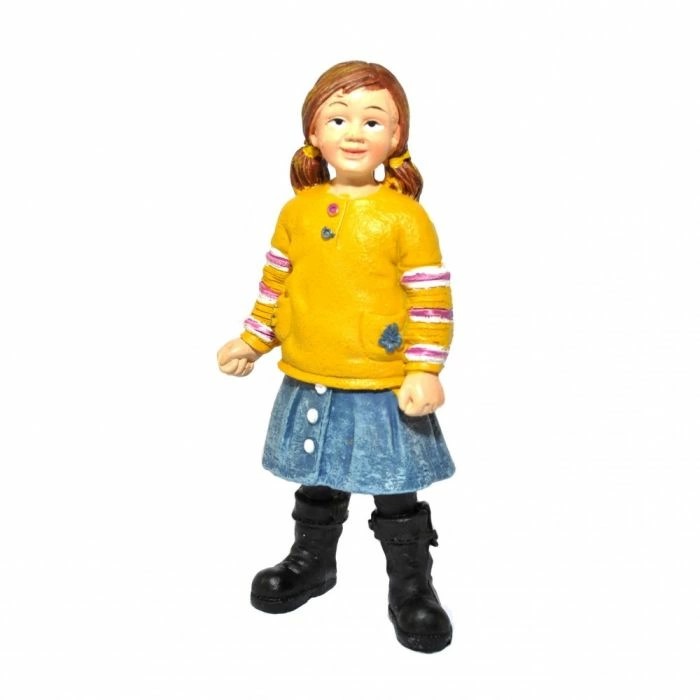 Modern Little Girl In Skirt