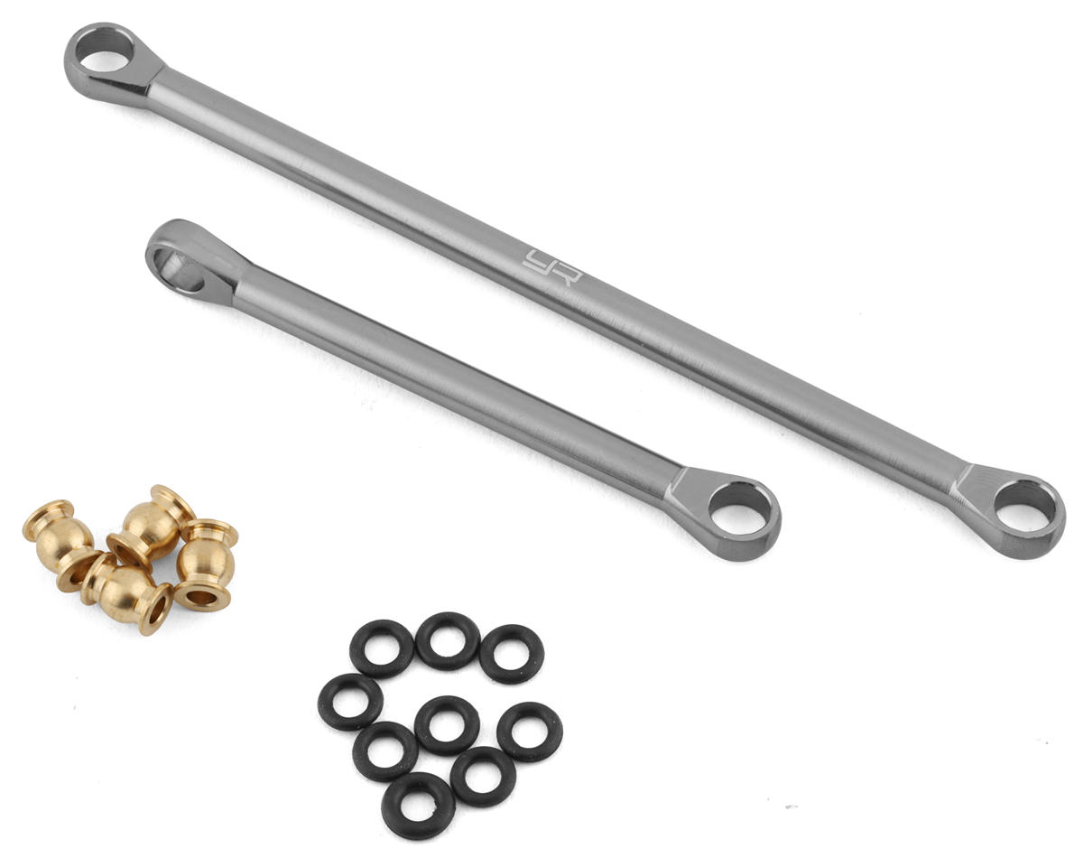 Yeah Racing UTB18 Capra Aluminum Steering Links (Gunmetal) (2)