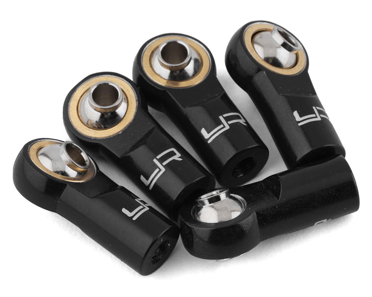 Yeah Racing 3mm Aluminum Threaded Rod Ends (Black) (5) (Standard Thread)