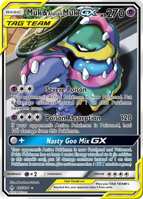 Muk & Alolan Muk GX (197/214)