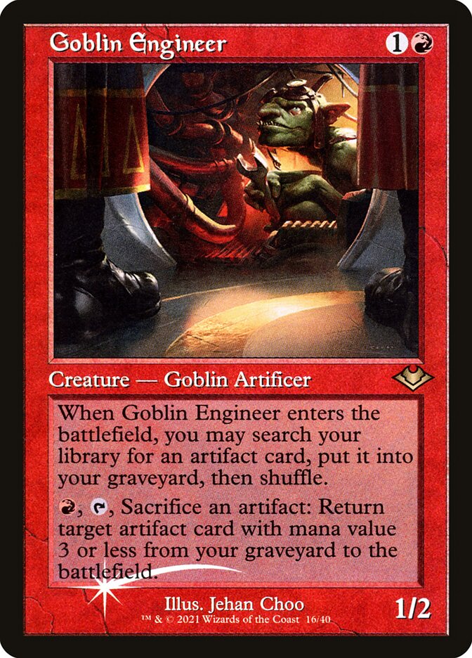 Goblin Engineer [#16/40 Old-Frame] (MH1-M-FOIL-ETCHED)