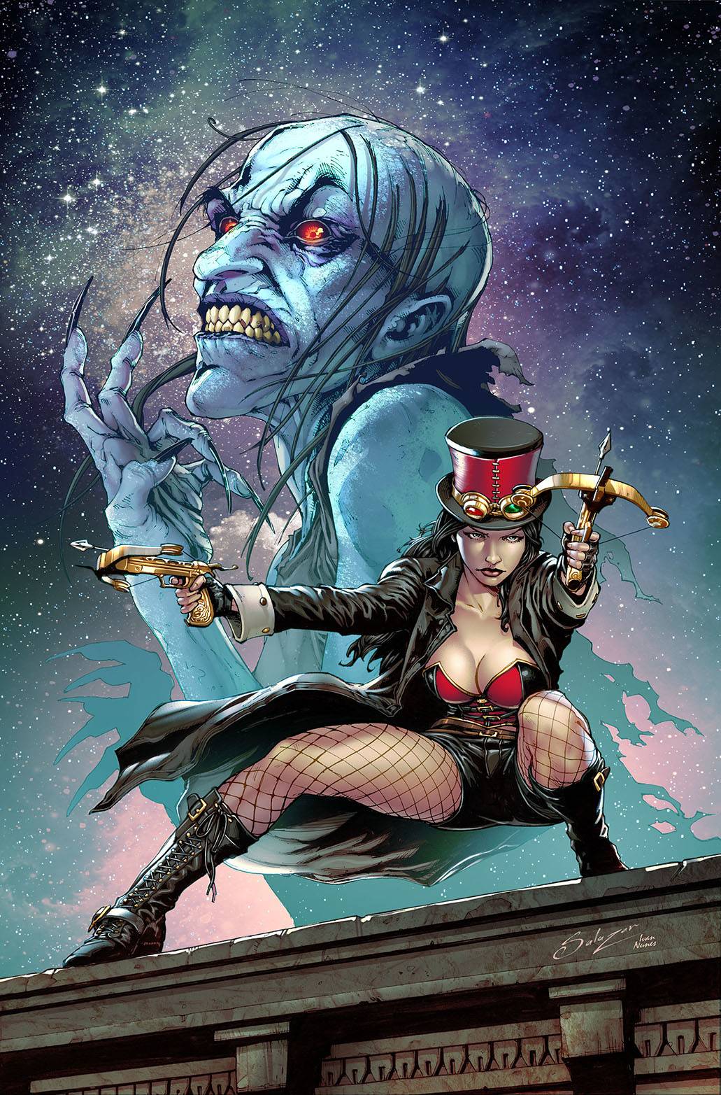 VAN HELSING BLACK ANNIS ONE SHOT CVR A EDGAR SALAZAR
